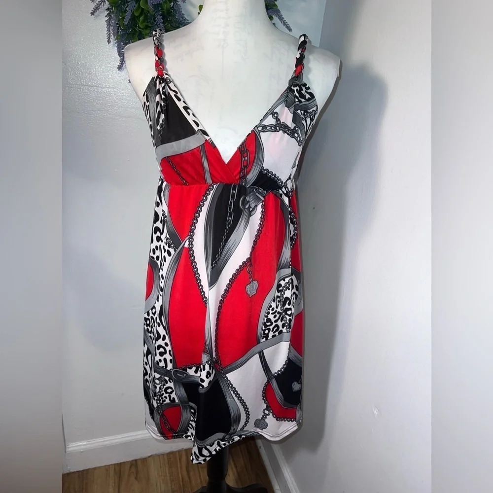 Cyn for Cynthia, S/M, NWT, novelty, sleeveless, braided straps, elastic waist
